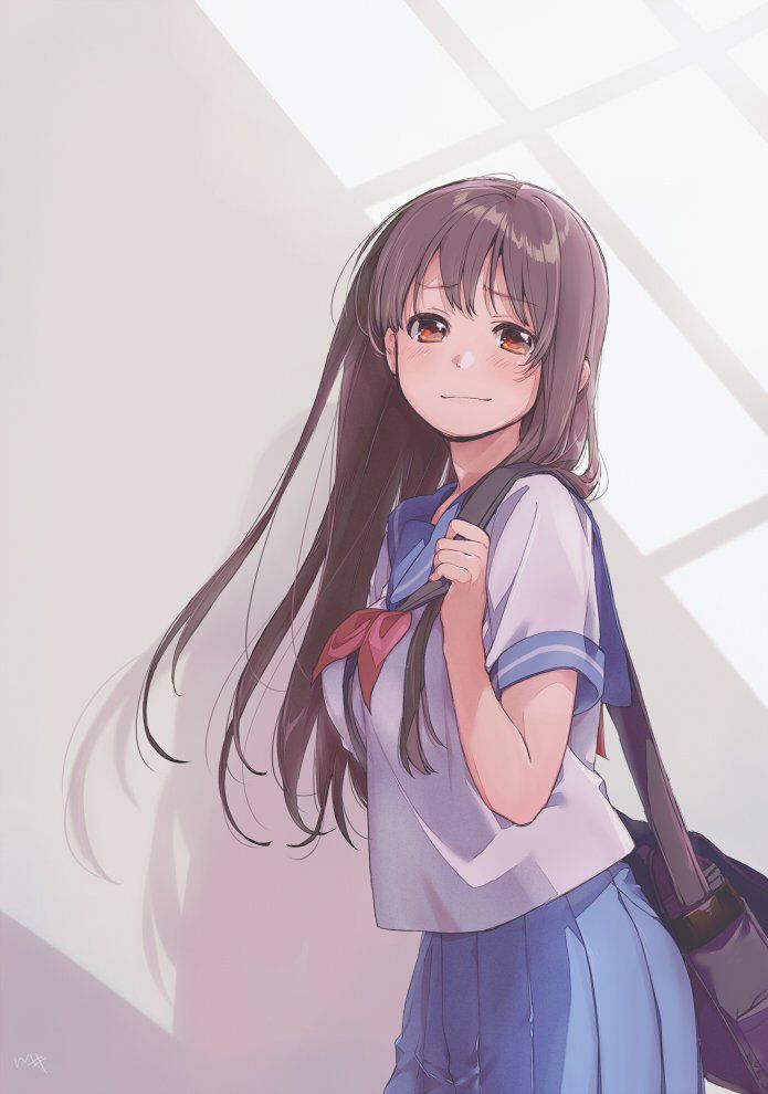 Secondary image of a cute girl in school uniform part 4 [Uniform, non-erotic] 35
