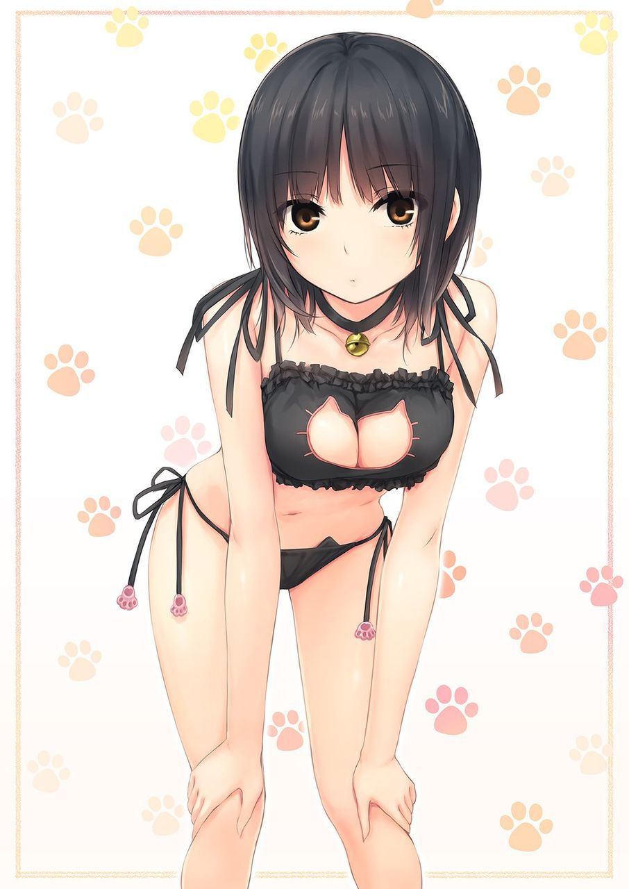 Secondary erotic pictures of erotic cute girl wearing a cat lingerie [second order] [cat lingerie] 15