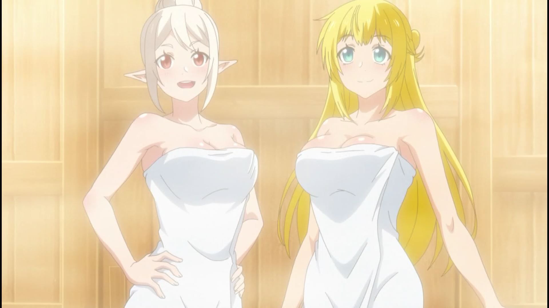 In episode 4 of the anime "True Companion", there is an erotic scene where you enter the sauna naked with an erotic boob girl! 12