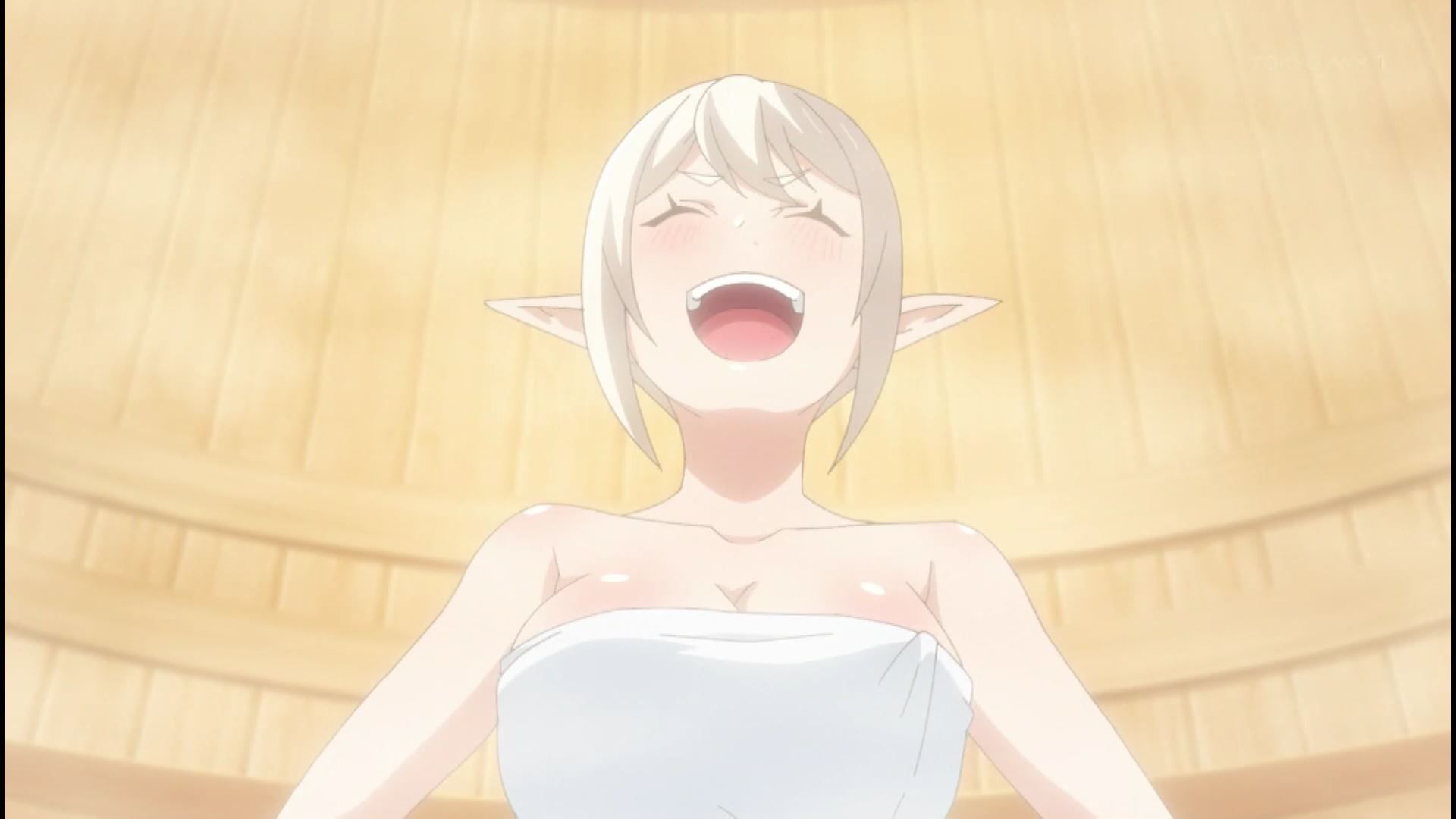 In episode 4 of the anime "True Companion", there is an erotic scene where you enter the sauna naked with an erotic boob girl! 18