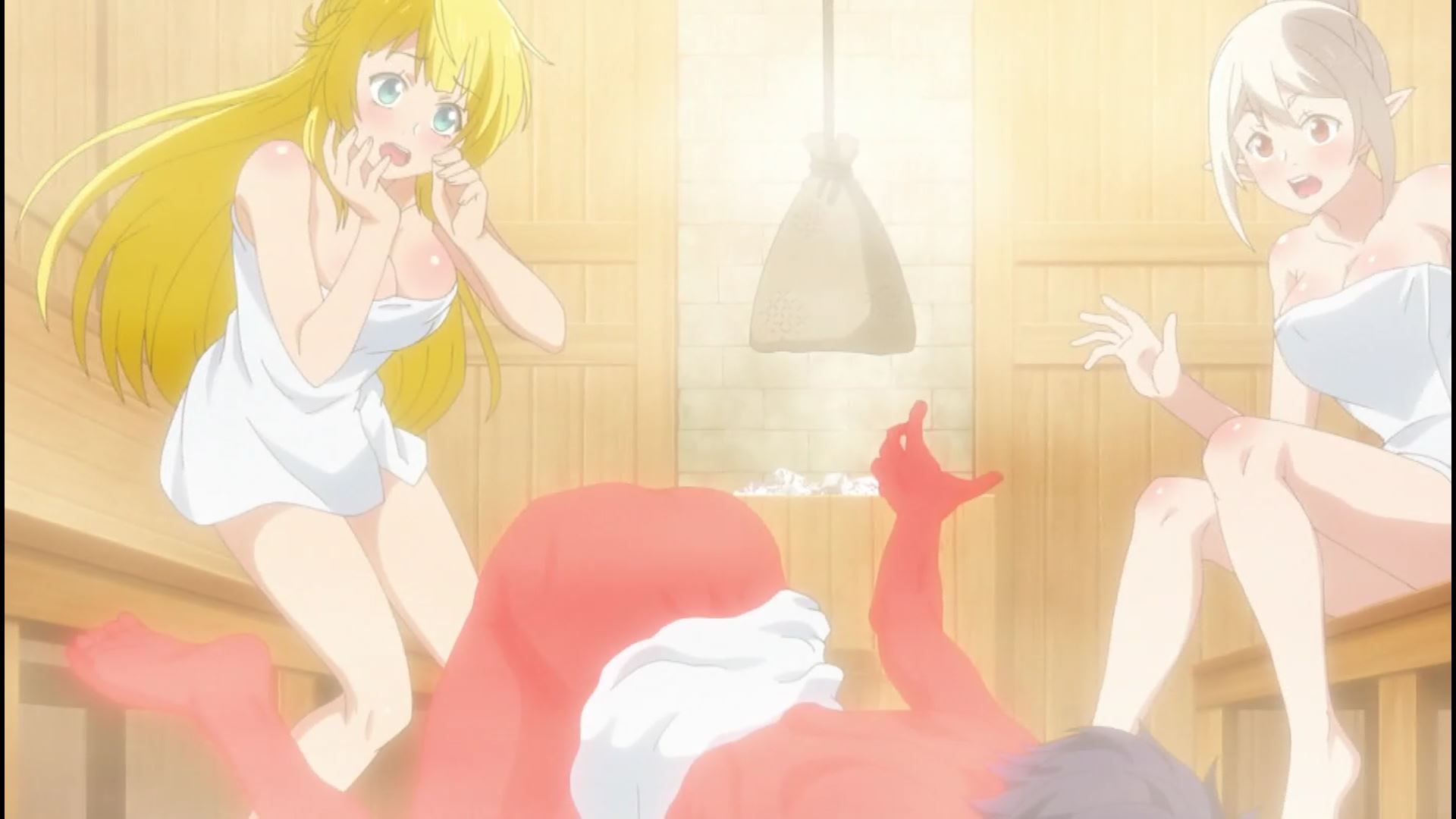 In episode 4 of the anime "True Companion", there is an erotic scene where you enter the sauna naked with an erotic boob girl! 24