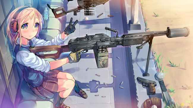 [Weapon girl] handgun machine gun, a little naughty secondary image of a girl with a gun wwww part4 1