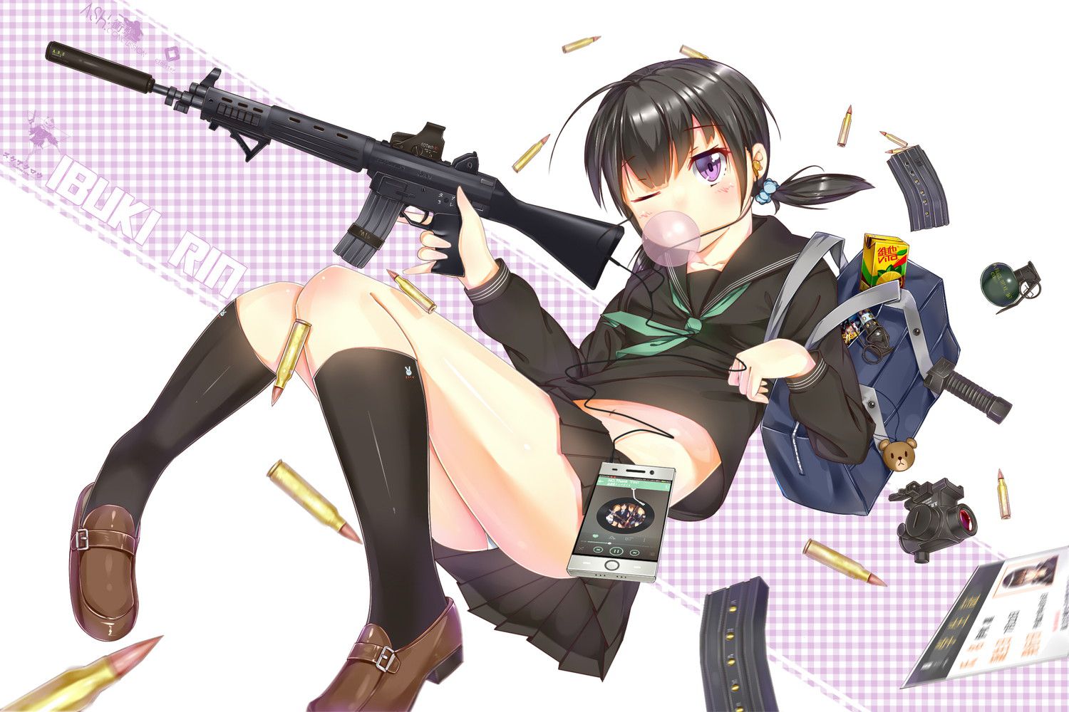 [Weapon girl] handgun machine gun, a little naughty secondary image of a girl with a gun wwww part4 13