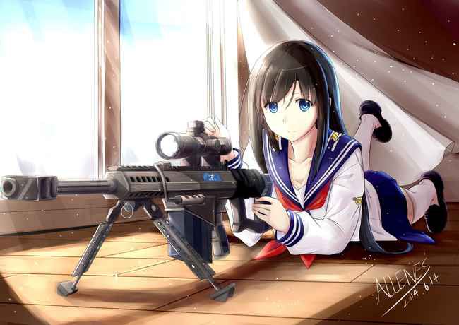 [Weapon girl] handgun machine gun, a little naughty secondary image of a girl with a gun wwww part4 26