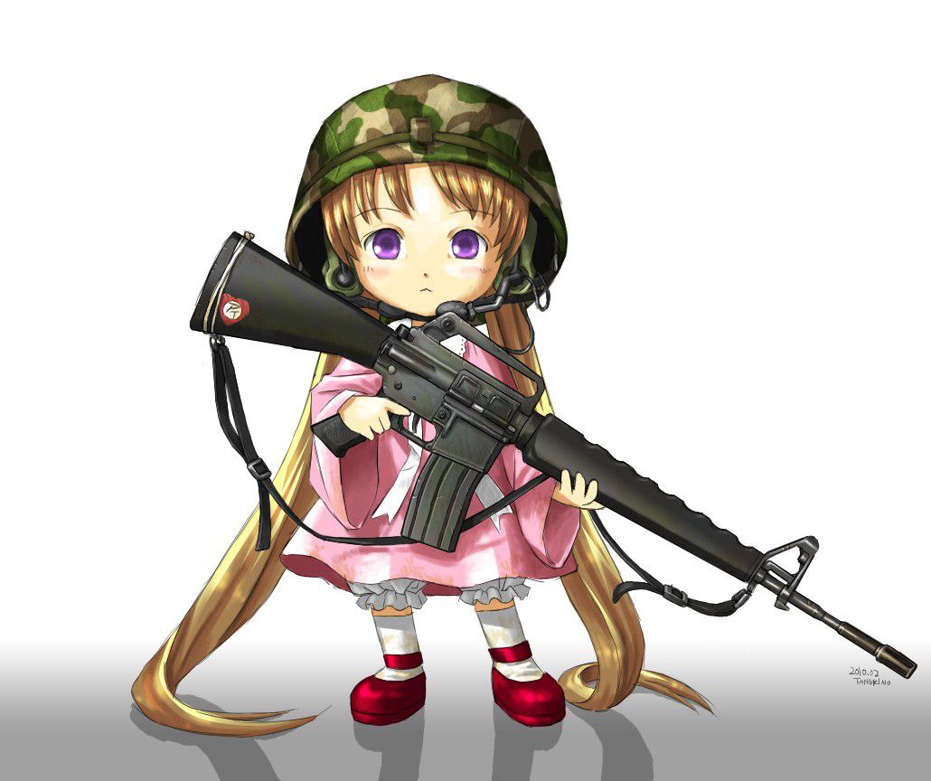 [Weapon girl] handgun machine gun, a little naughty secondary image of a girl with a gun wwww part4 32