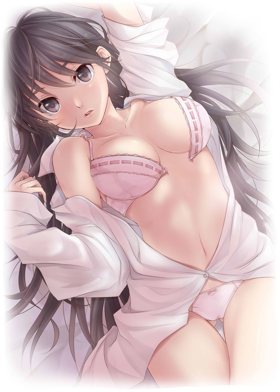 Secondary erotic image of the girl that clothes are only half-off in the state of the second 5