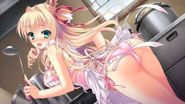 【Erotic Anime Summary】 Wait for cooking to stop and start ehchi! Naked Apron Beauty and Beautiful Girls Image Collection [30 Images] 10