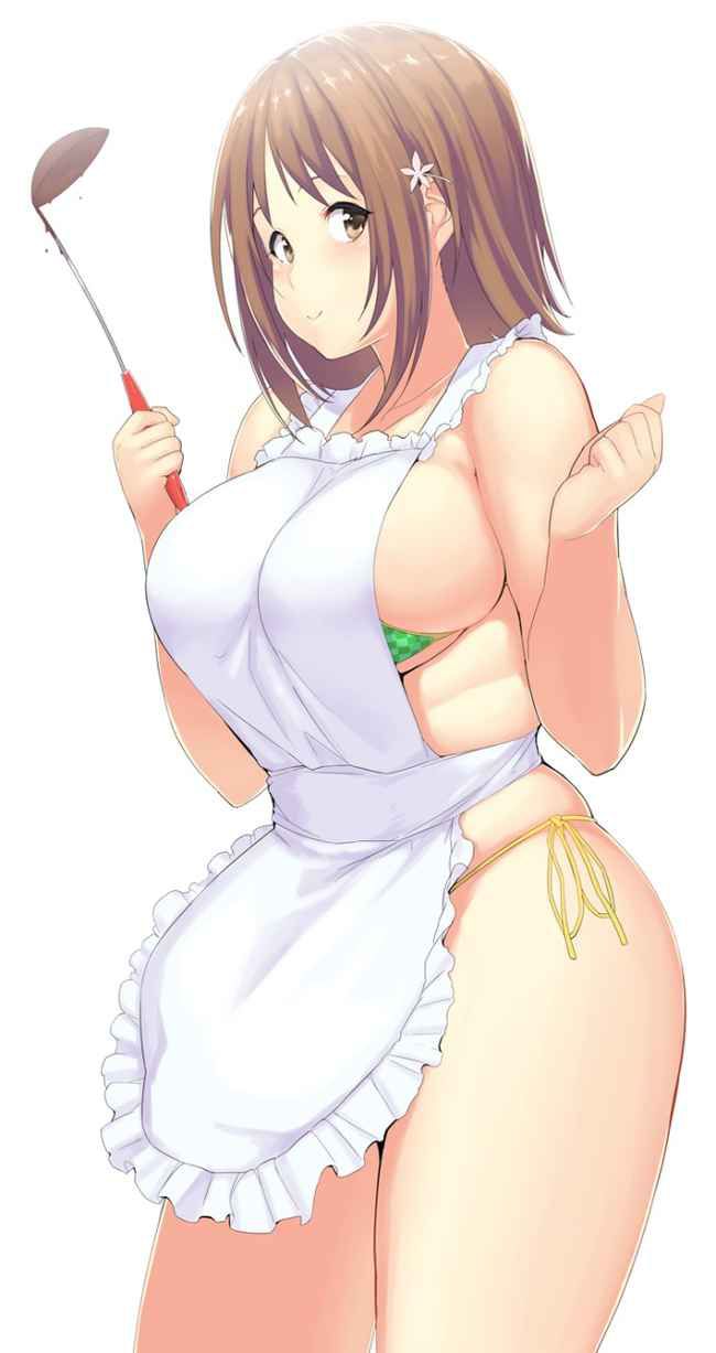 【Erotic Anime Summary】 Wait for cooking to stop and start ehchi! Naked Apron Beauty and Beautiful Girls Image Collection [30 Images] 23