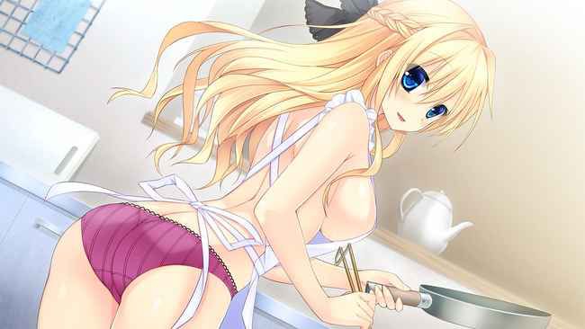 【Erotic Anime Summary】 Wait for cooking to stop and start ehchi! Naked Apron Beauty and Beautiful Girls Image Collection [30 Images] 28
