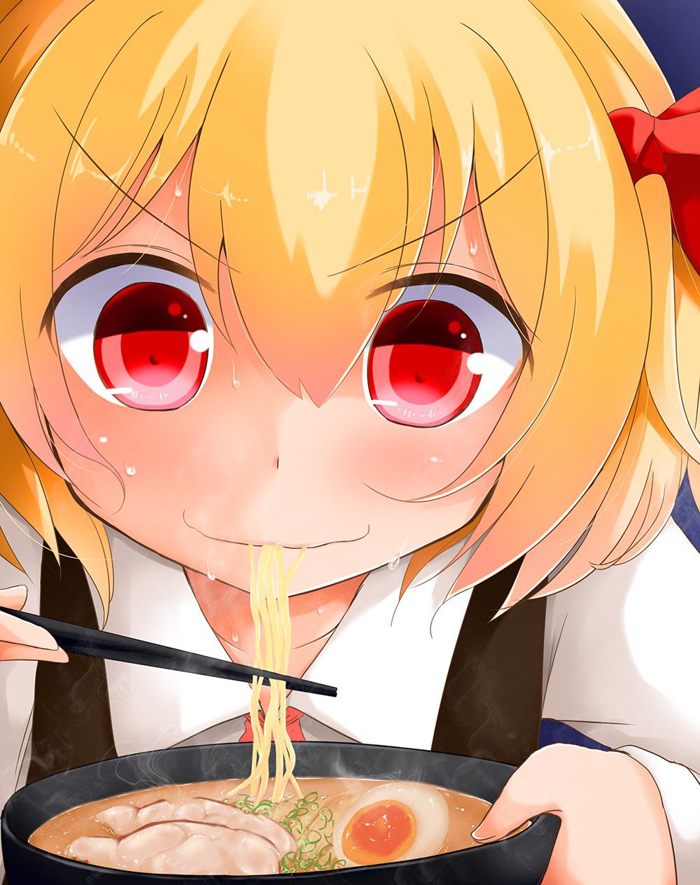 Secondary image summary of the girl eating delicious food! 1