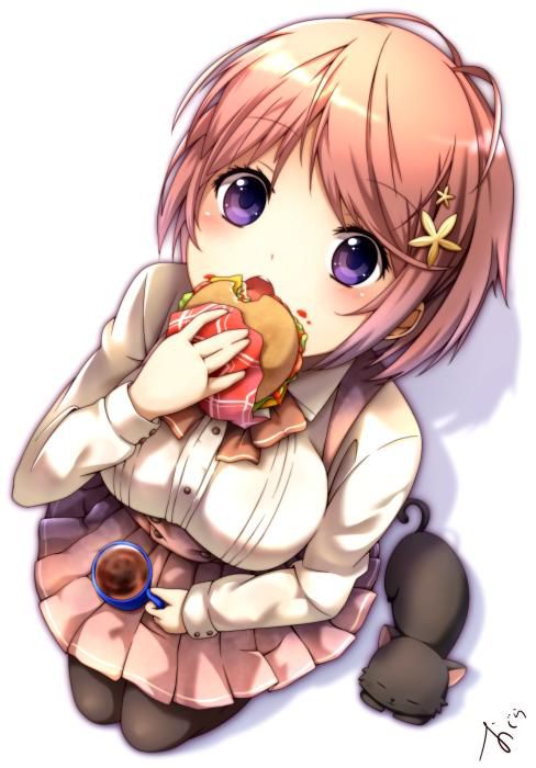 Secondary image summary of the girl eating delicious food! 18