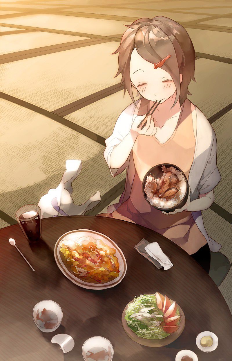 Secondary image summary of the girl eating delicious food! 19