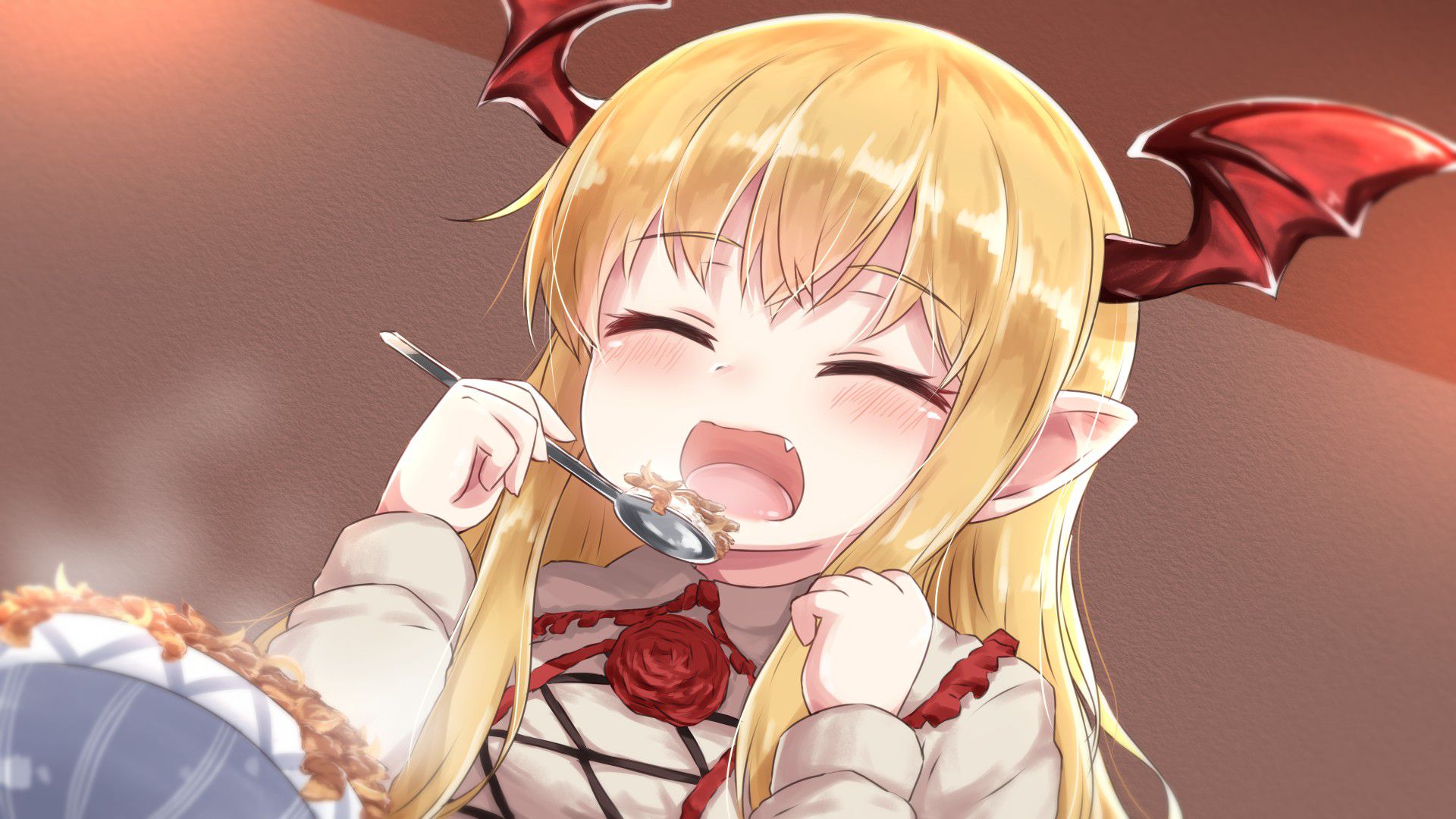 Secondary image summary of the girl eating delicious food! 21