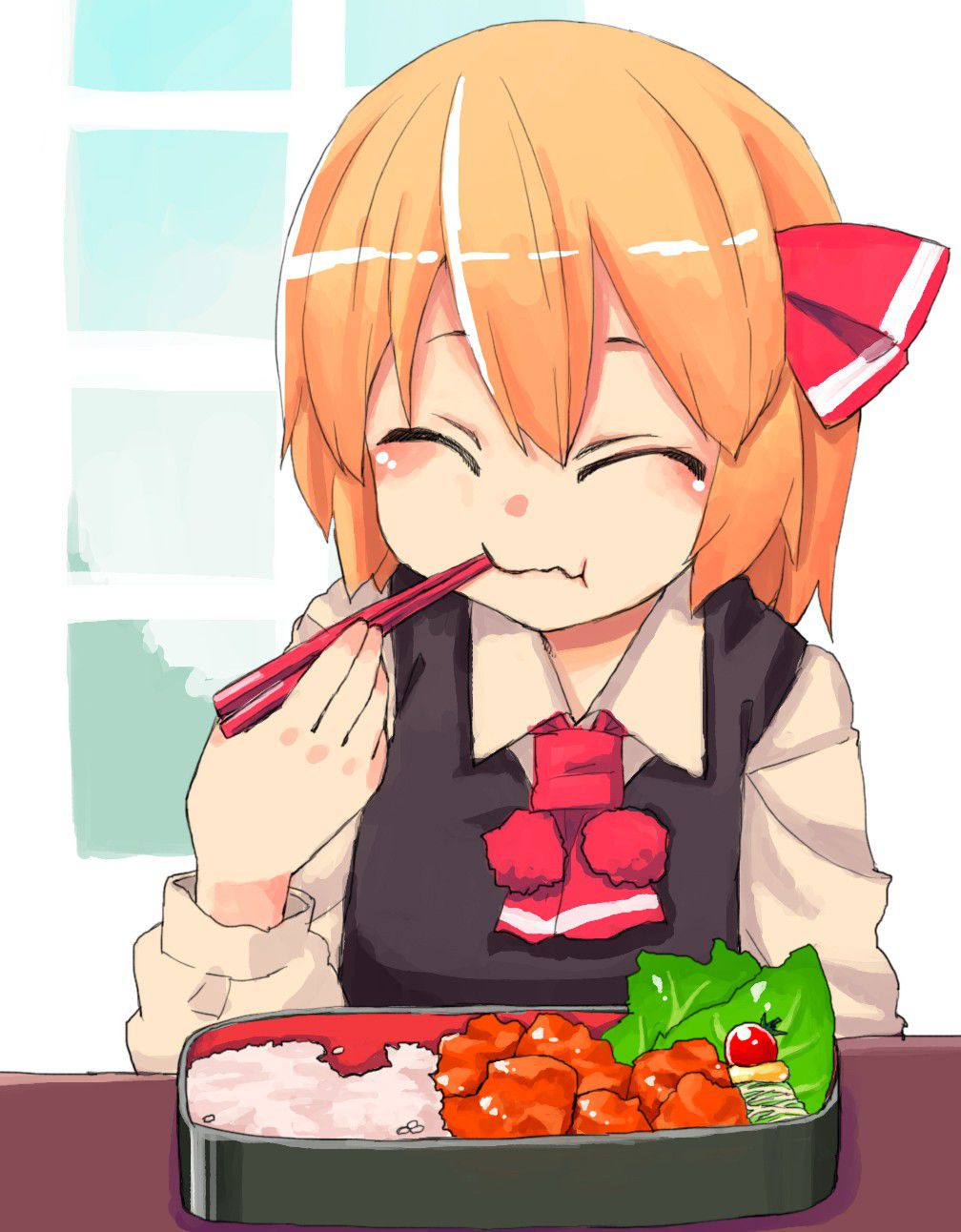 Secondary image summary of the girl eating delicious food! 40
