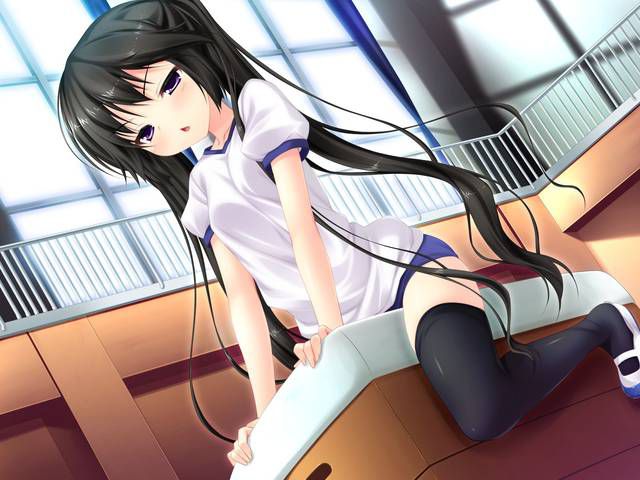 [105 two-dimensional image] What a pretty girl in gym clothes or bloomers figure. 2 100