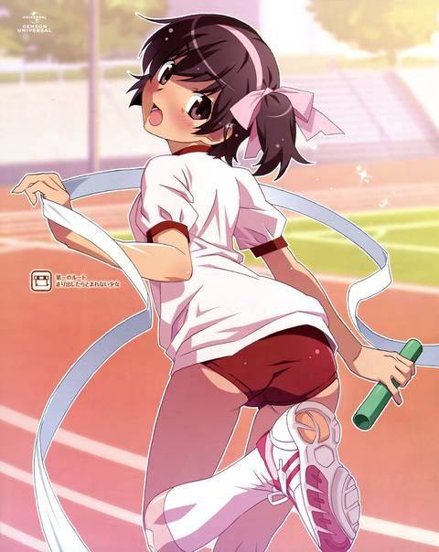 [105 two-dimensional image] What a pretty girl in gym clothes or bloomers figure. 2 33