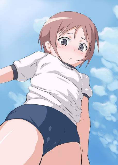 [105 two-dimensional image] What a pretty girl in gym clothes or bloomers figure. 2 61