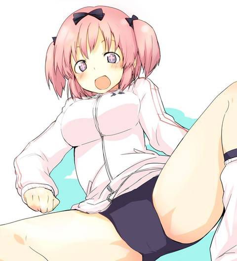 [105 two-dimensional image] What a pretty girl in gym clothes or bloomers figure. 2 71