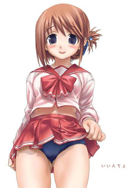 [105 two-dimensional image] What a pretty girl in gym clothes or bloomers figure. 2 73
