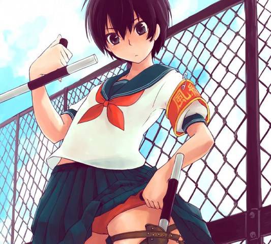 [105 two-dimensional image] What a pretty girl in gym clothes or bloomers figure. 2 78