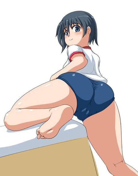 [105 two-dimensional image] What a pretty girl in gym clothes or bloomers figure. 2 81