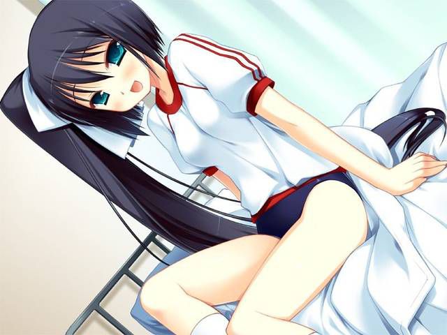 [105 two-dimensional image] What a pretty girl in gym clothes or bloomers figure. 2 82