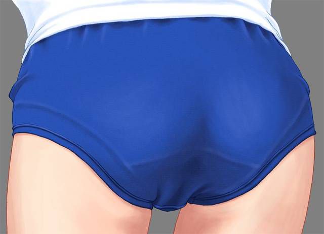 [105 two-dimensional image] What a pretty girl in gym clothes or bloomers figure. 2 83
