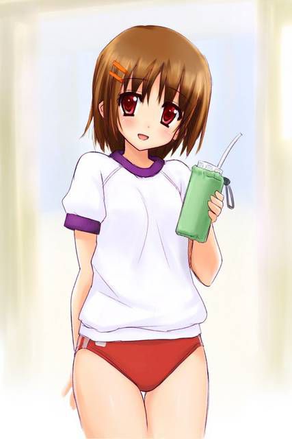 [105 two-dimensional image] What a pretty girl in gym clothes or bloomers figure. 2 9