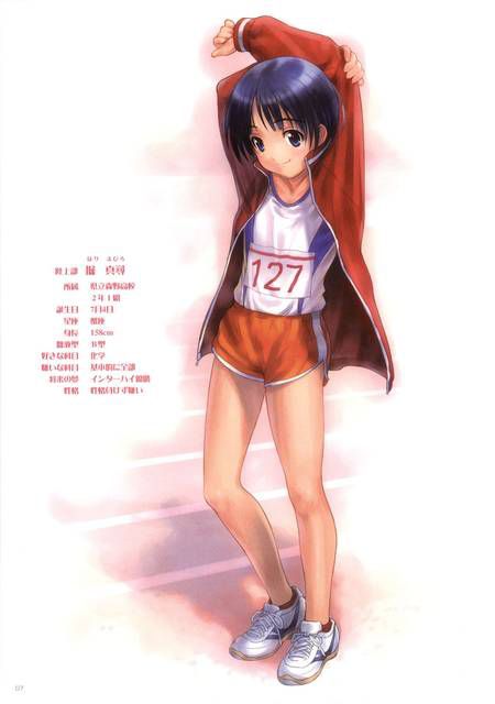 [87 two-dimensional image] what is the goodness of the girl wearing the jersey...? And what is...? 1 [Athletic Club] 77