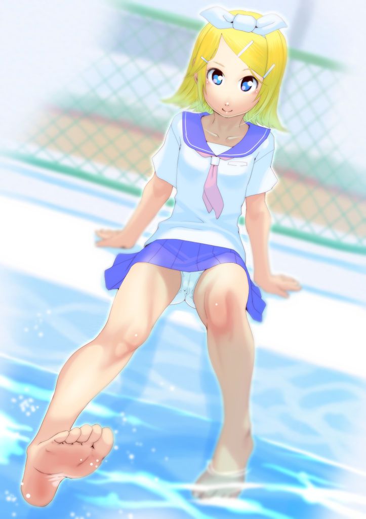 [100 pieces Small breasts] Loriero image of Kagamine rin [barefoot, foot fetish vocaloid] 16