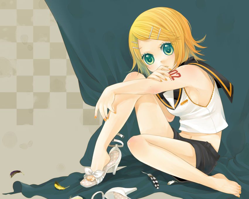 [100 pieces Small breasts] Loriero image of Kagamine rin [barefoot, foot fetish vocaloid] 75