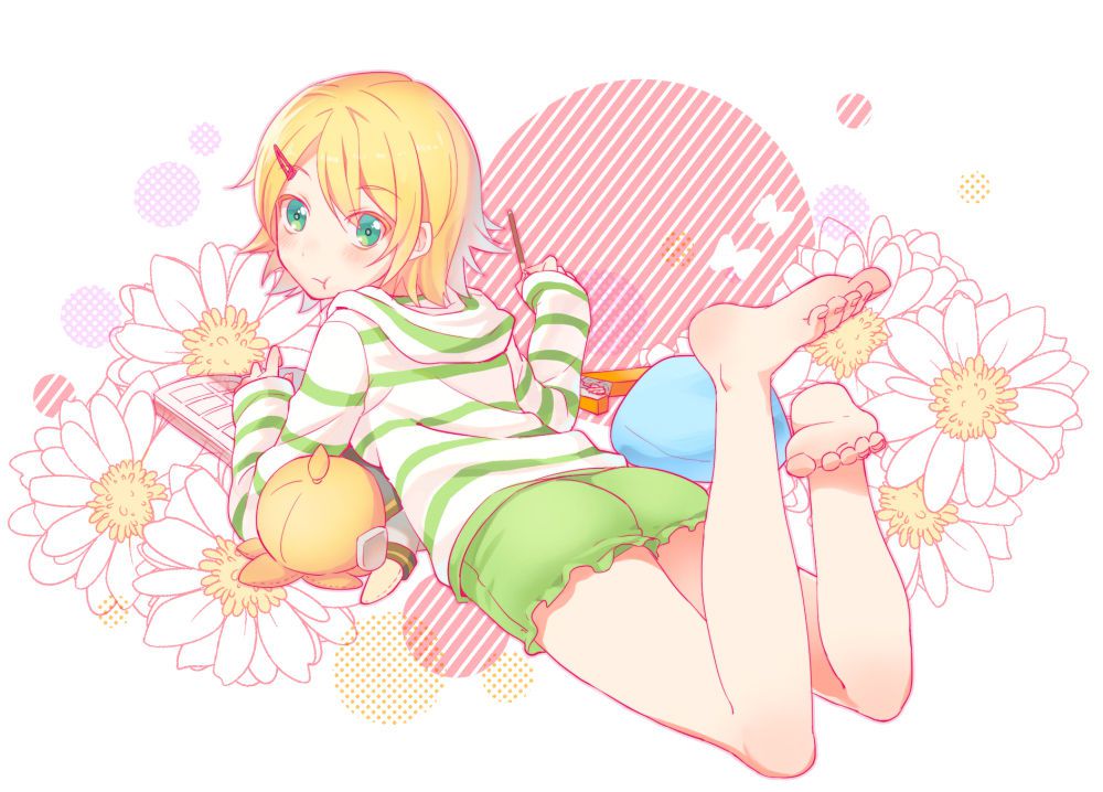 [100 pieces Small breasts] Loriero image of Kagamine rin [barefoot, foot fetish vocaloid] 80