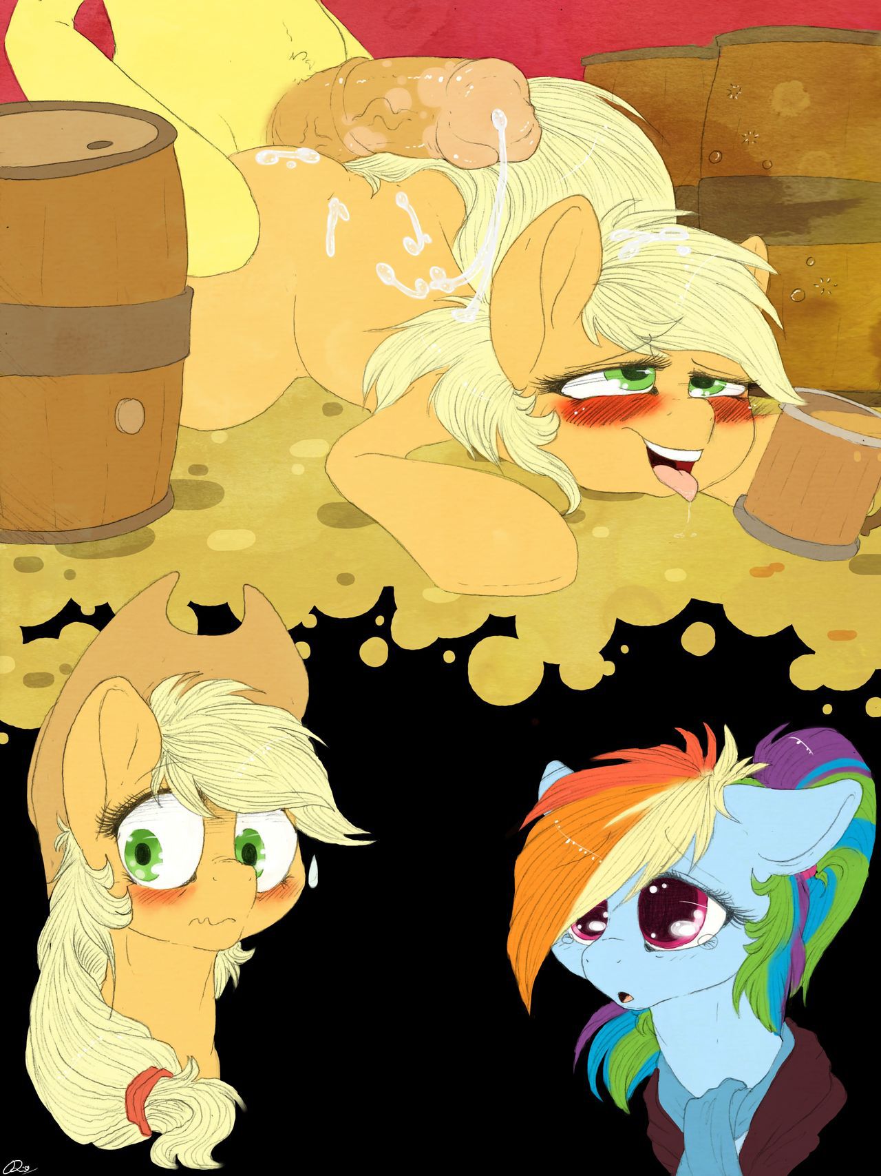 [Dimwitdog] Over a Barrel [Full color, Sketches, Flats] 25