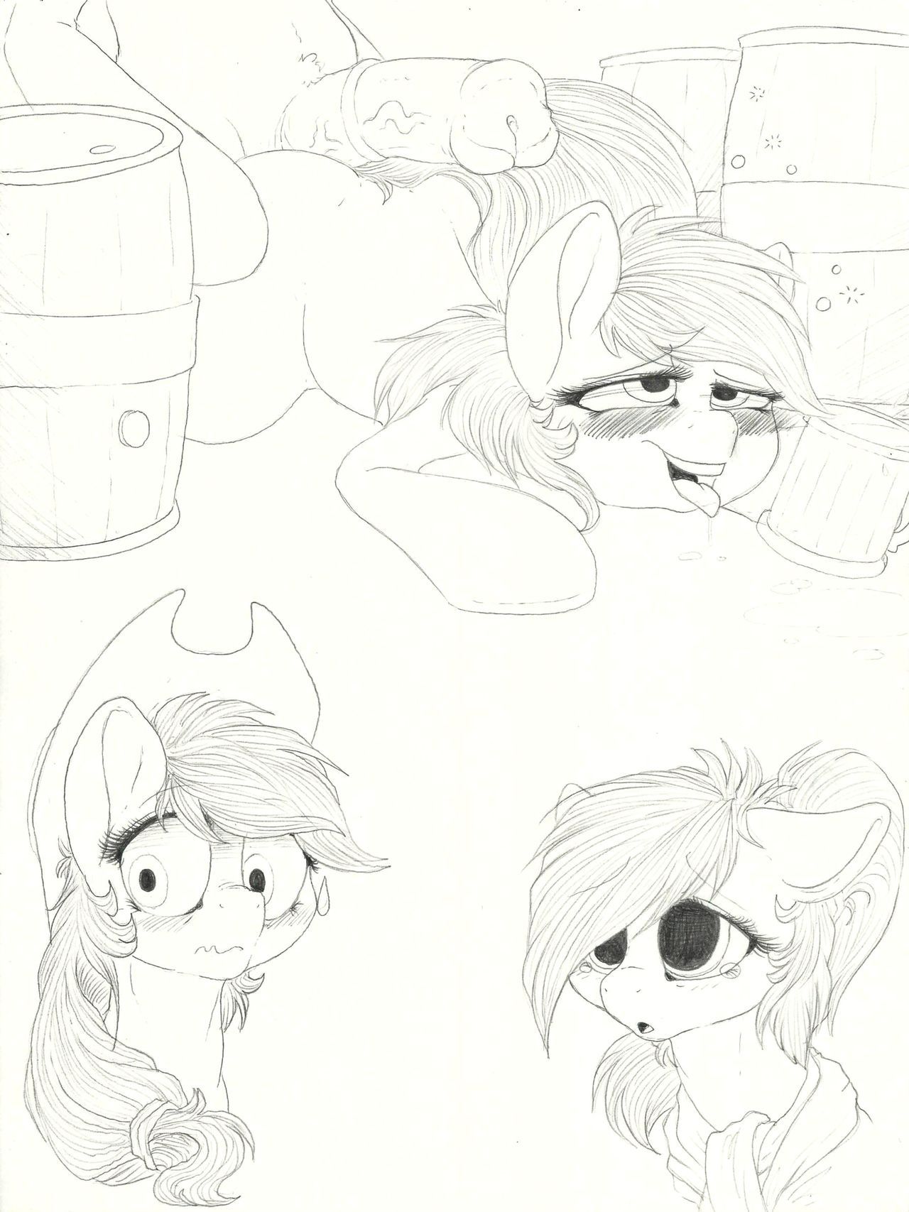 [Dimwitdog] Over a Barrel [Full color, Sketches, Flats] 45