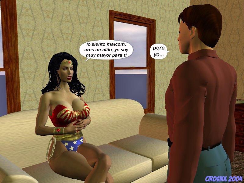 wonder woman en las manos de evilboy 4