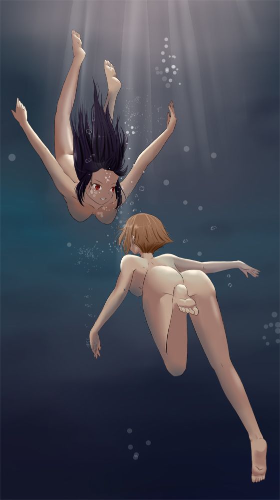 Girls Swiming and Floating in The Water 102