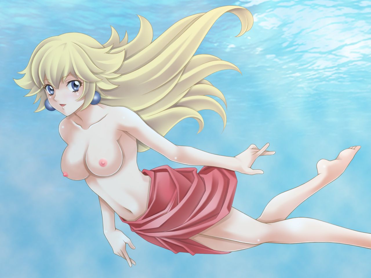 Girls Swiming and Floating in The Water 15