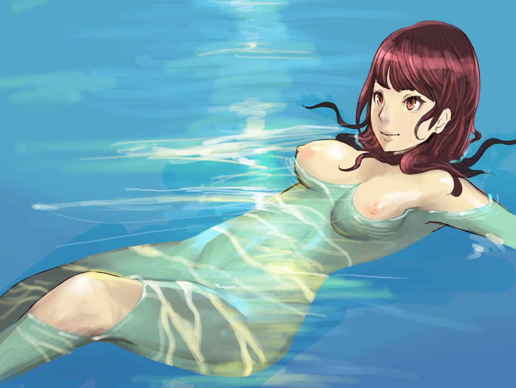 Girls Swiming and Floating in The Water 64