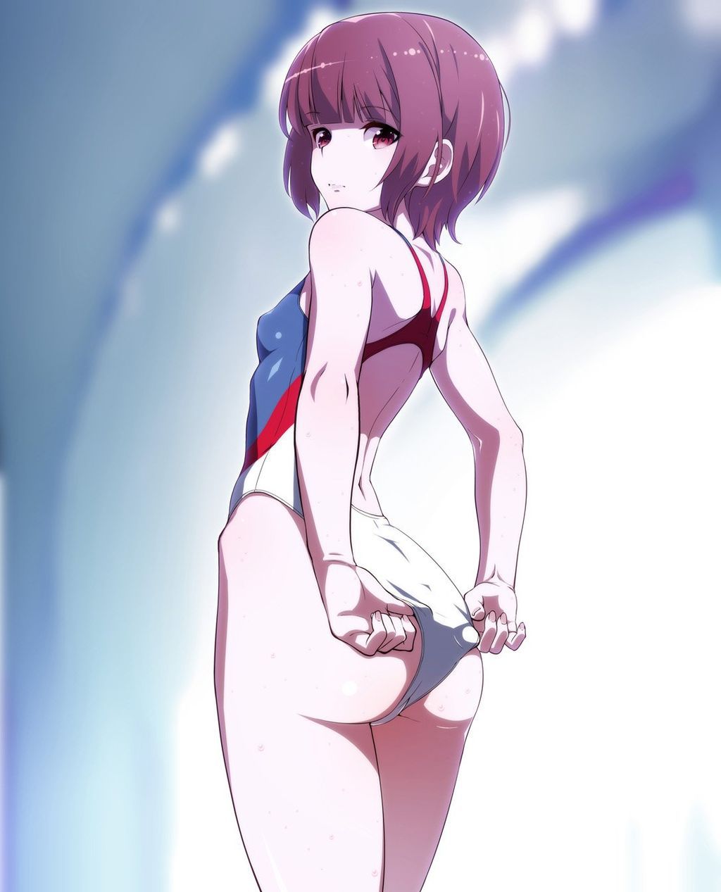 It comes more than a usual swimsuit! Second erotic image of the girl in the swimsuit wwww Part 5 24