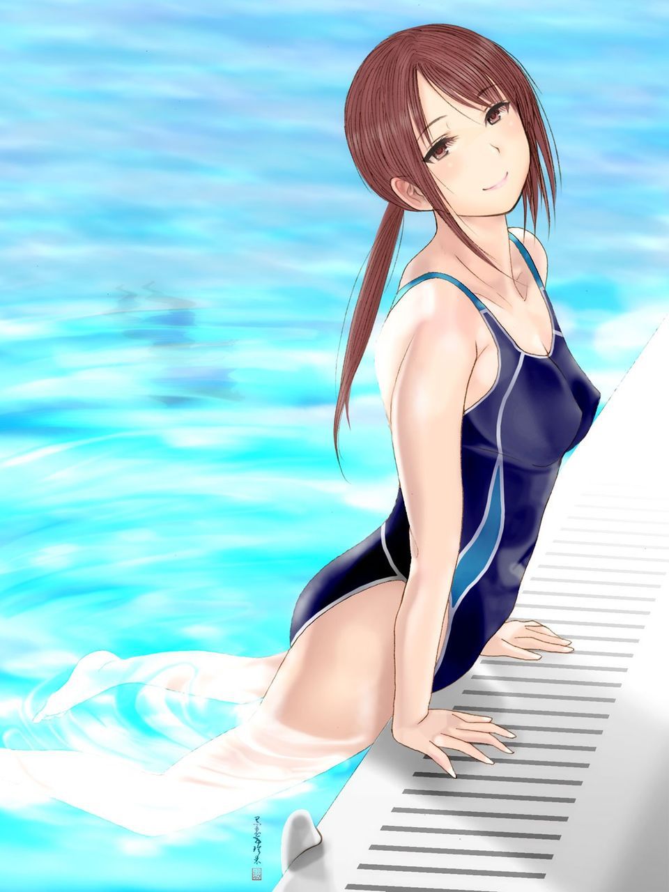 It comes more than a usual swimsuit! Second erotic image of the girl in the swimsuit wwww Part 5 40