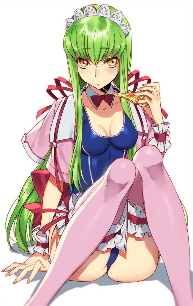 Secondary erotic image of a girl with green hair. 7 [Green hair] 22