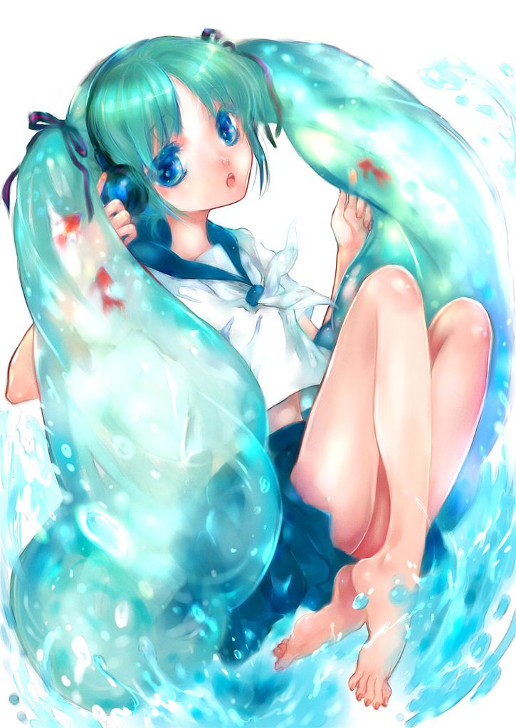 [100 pieces] cute hatsune miku secondary erotic image [barefoot, feet fetish, Vocaloid] 18