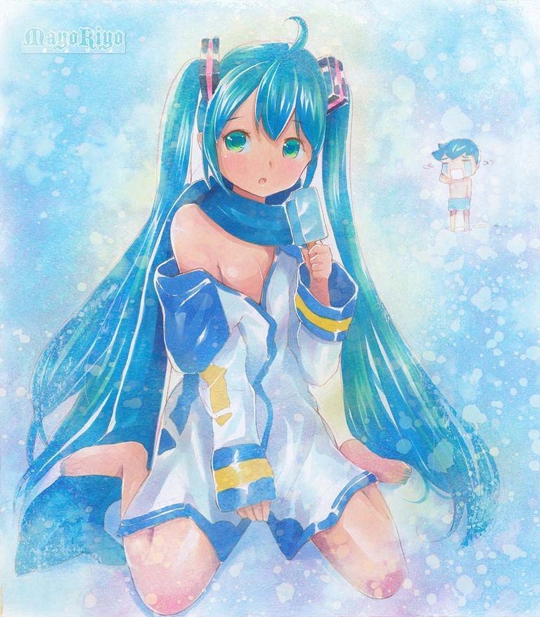 [100 pieces] cute hatsune miku secondary erotic image [barefoot, feet fetish, Vocaloid] 22