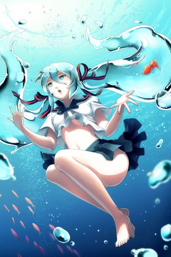 [100 pieces] cute hatsune miku secondary erotic image [barefoot, feet fetish, Vocaloid] 28