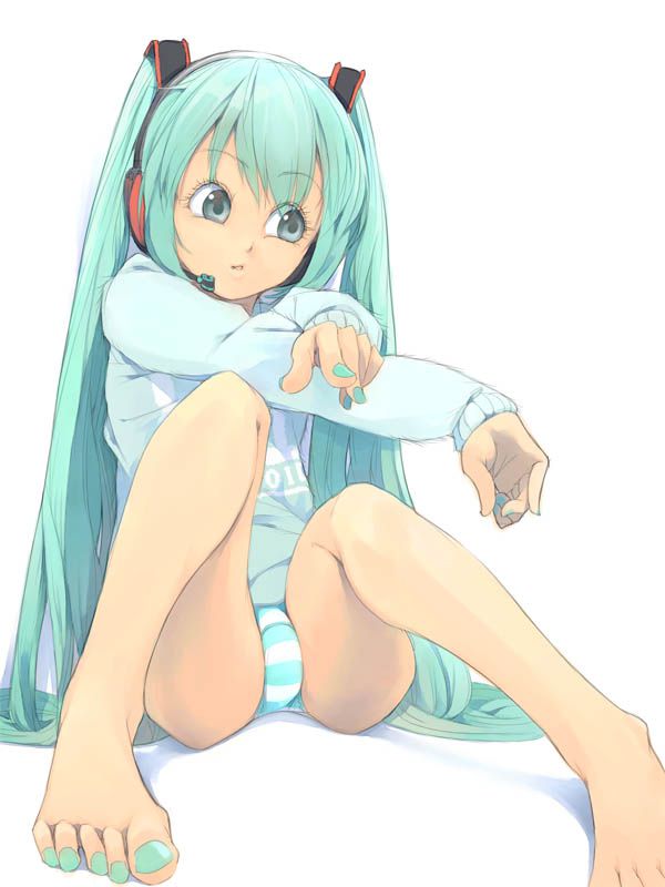 [100 pieces] cute hatsune miku secondary erotic image [barefoot, feet fetish, Vocaloid] 30