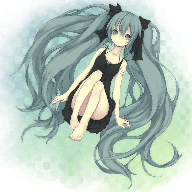 [100 pieces] cute hatsune miku secondary erotic image [barefoot, feet fetish, Vocaloid] 44