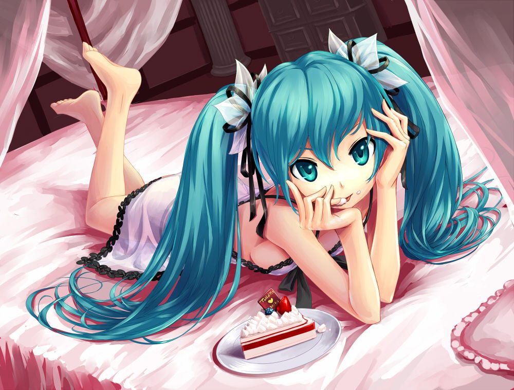 [100 pieces] cute hatsune miku secondary erotic image [barefoot, feet fetish, Vocaloid] 46