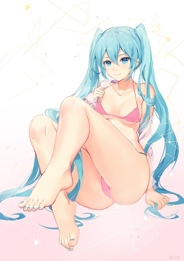 [100 pieces] cute hatsune miku secondary erotic image [barefoot, feet fetish, Vocaloid] 50