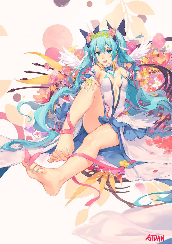 [100 pieces] cute hatsune miku secondary erotic image [barefoot, feet fetish, Vocaloid] 51