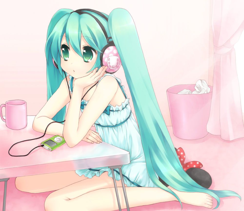 [100 pieces] cute hatsune miku secondary erotic image [barefoot, feet fetish, Vocaloid] 83